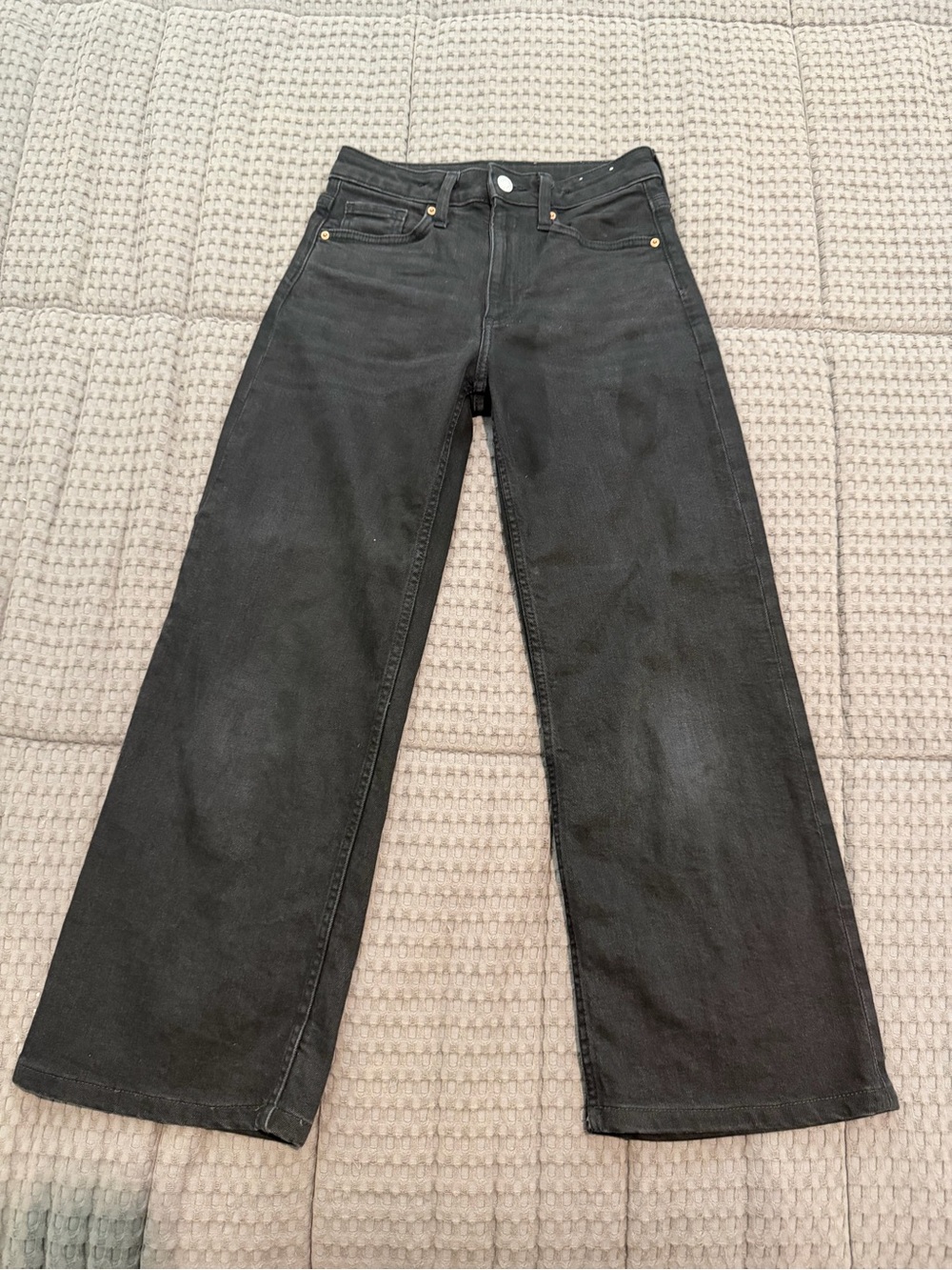 H&M Black Wide-Leg Jeans Girls, Size 12